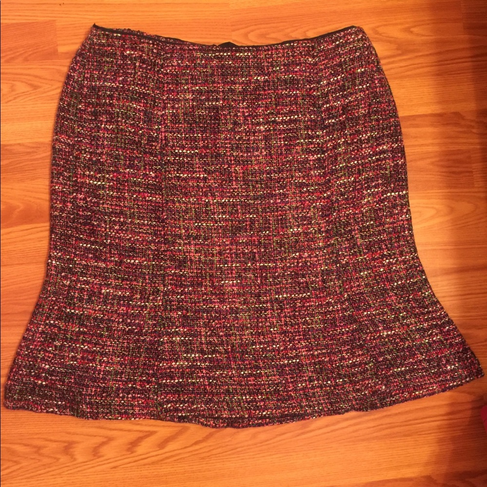 Talbots tweed multicolor skirt.